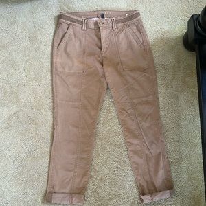 WHBM straight crop pants, size 8 in tobacco color